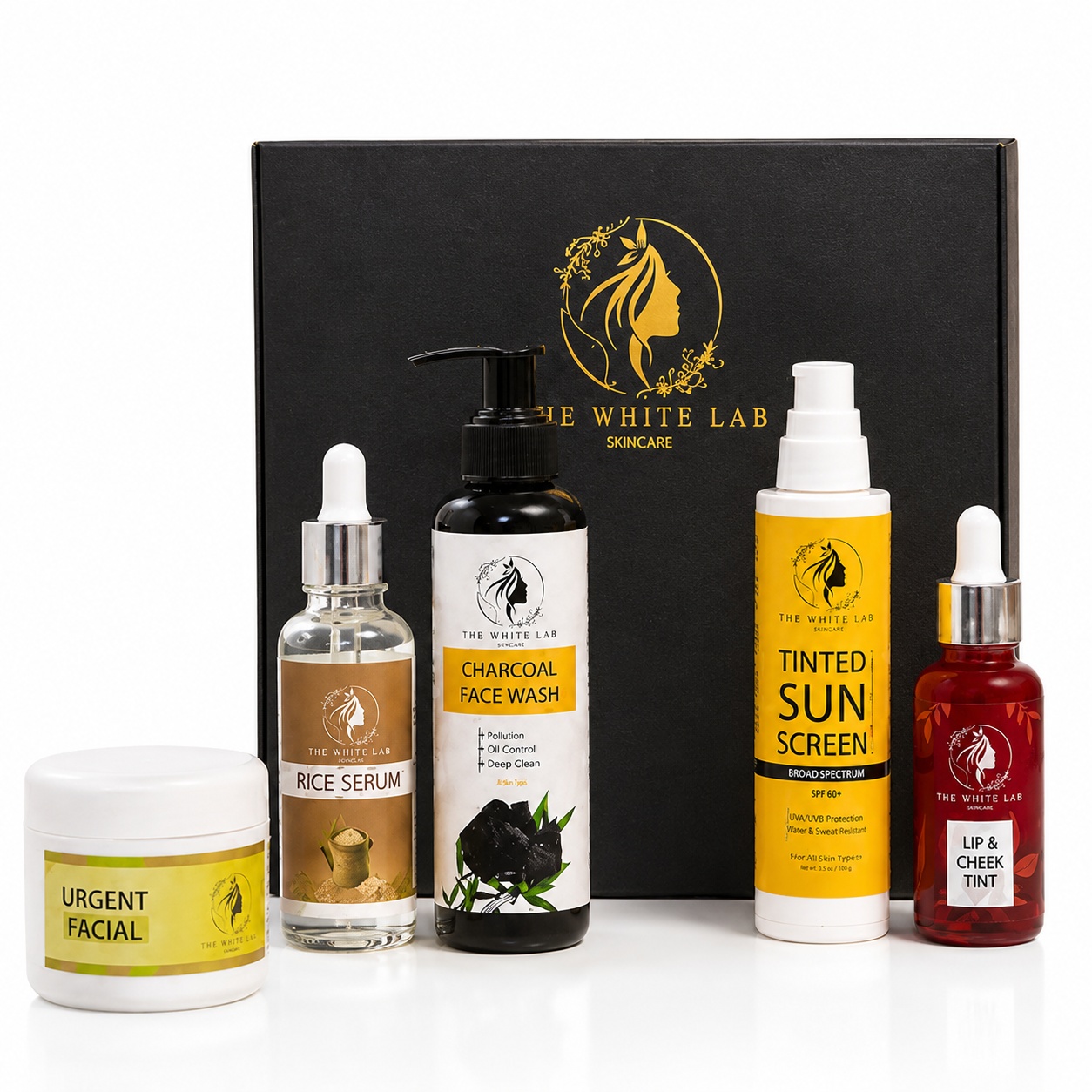 The White Lab Complete Glow Kit — 5-in-1 Skincare Routine with Luxury Gift Box