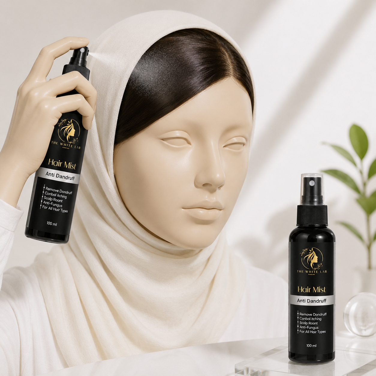 Anti Dandruff Hair Mist - Nourishing Scalp Treatment for Flake-Free Hair