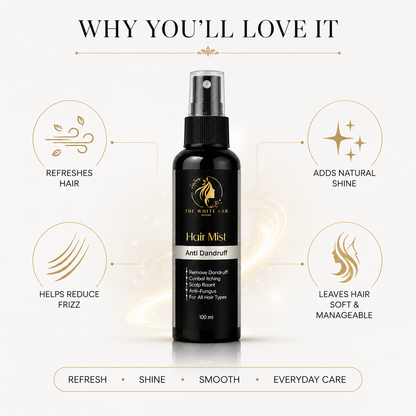 Anti Dandruff Hair Mist - Nourishing Scalp Treatment for Flake-Free Hair