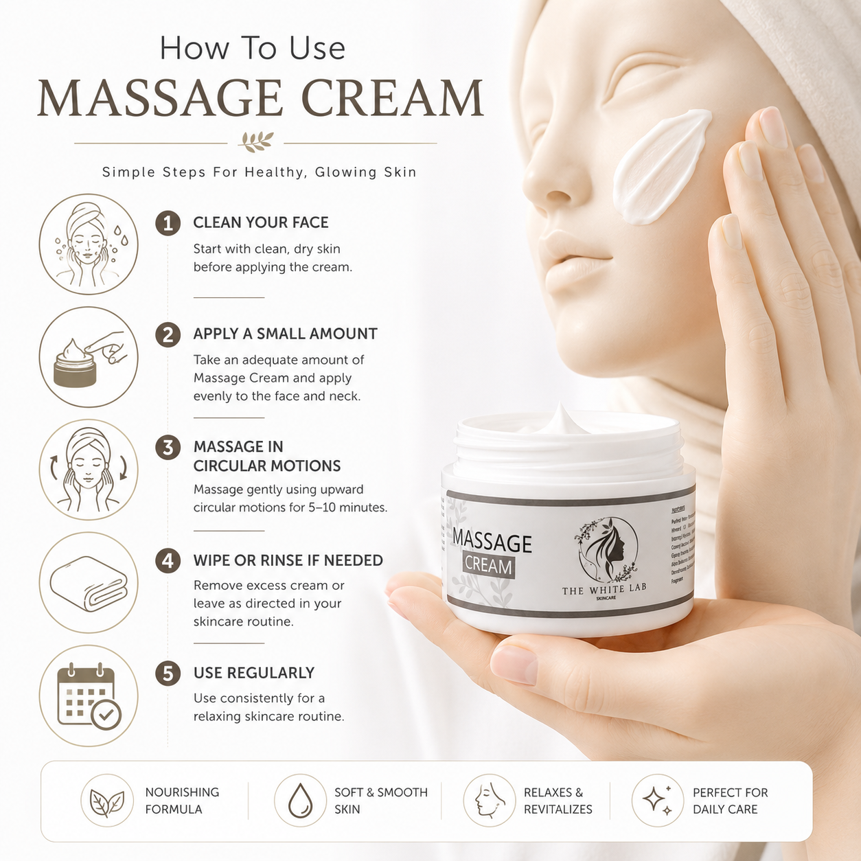 Massage Cream – The White Lab