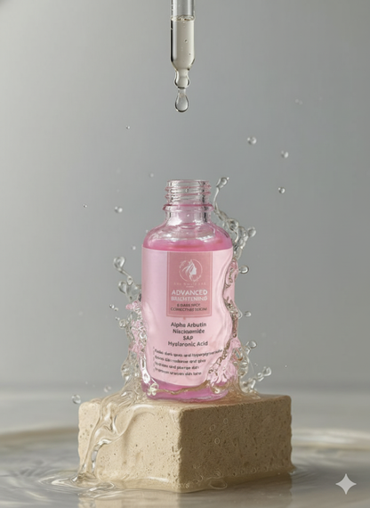 Premium Brightening Serum on a clean white background for radiant and even-looking skin