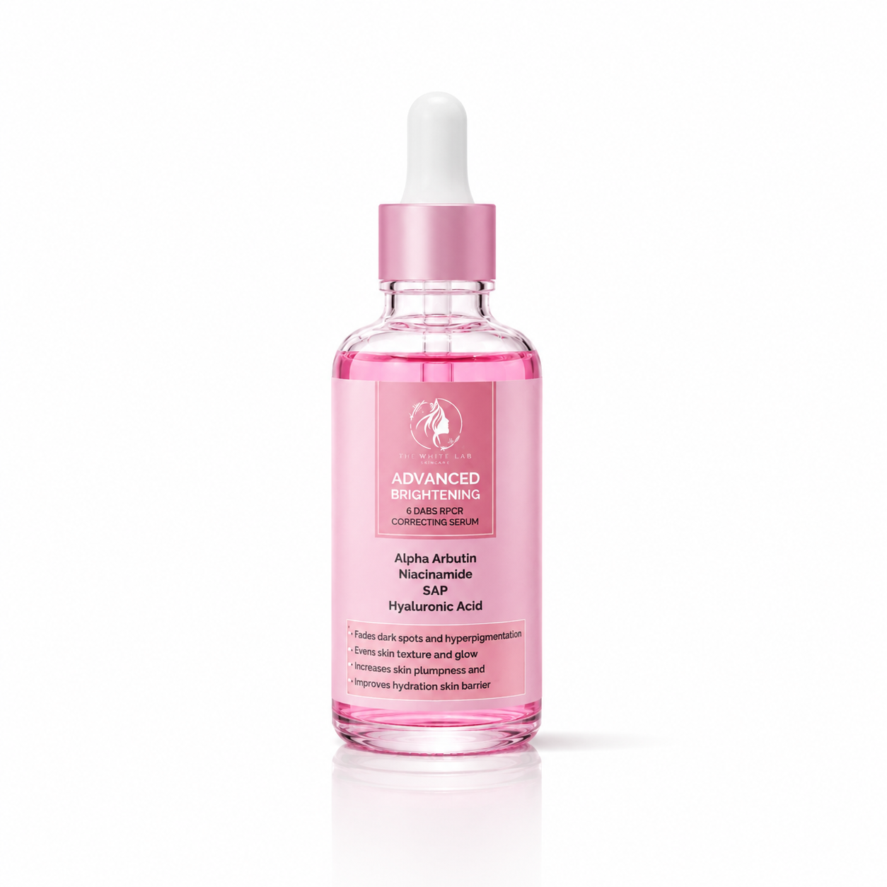 Premium Brightening Serum on a clean white background for radiant, even-looking, and healthy-looking skin