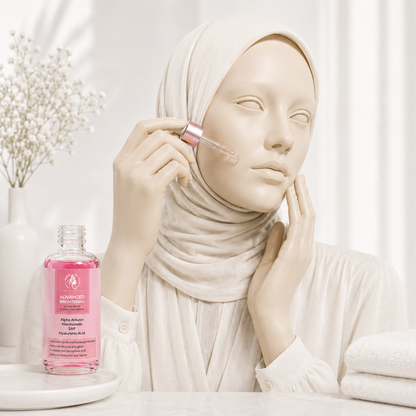 Premium Brightening Serum used in a daily skincare routine for radiant, hydrated, and even-looking skin