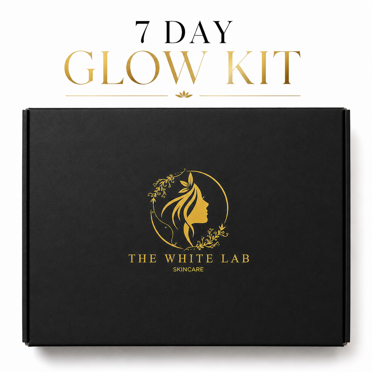 Premium Glow Kit skincare set featuring complete daily skincare essentials on a white background