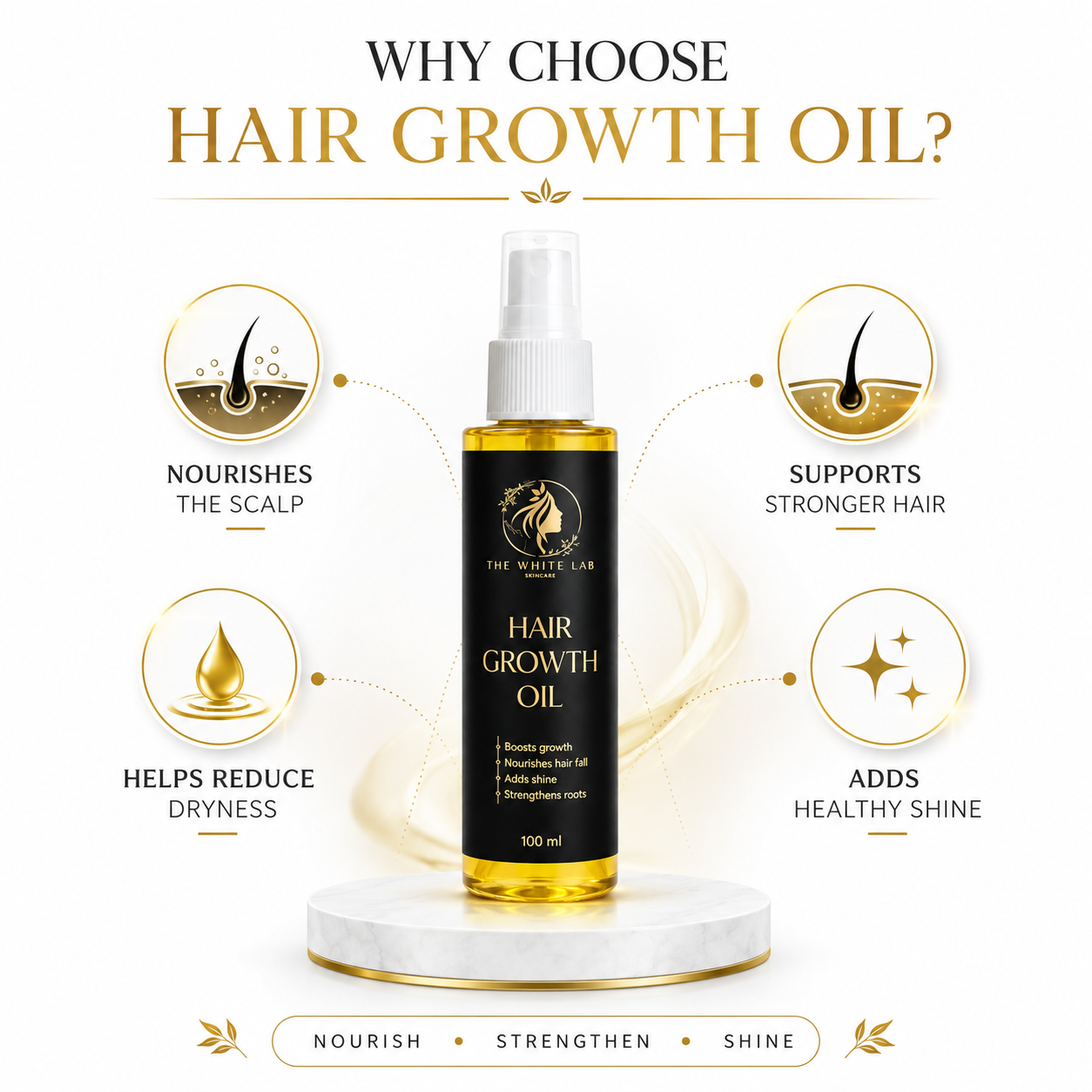 Hair Growth Oil – The White Lab